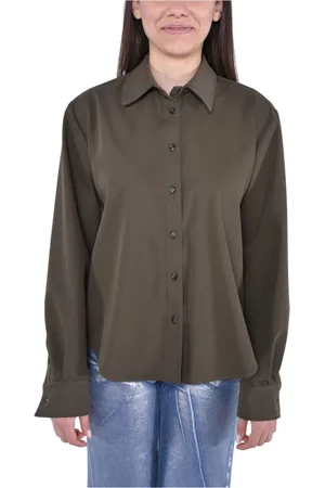 MVP Wardrobe Blouses & Shirts, Dames, Groen, S, Stijlvolle Shirt voor Mannen