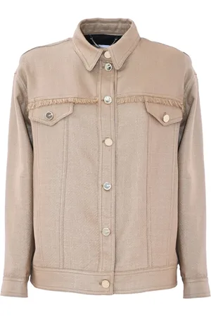 Kocca Jassen, Dames, , L, Fringed jas met zakken