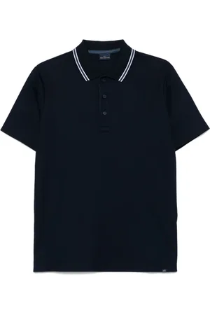 Paul & Shark Tops, Heren, Blauw, XL, Blauwe Knooptrui