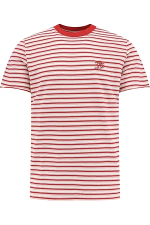 Golden Goose Tops, Heren, Rood, M, Katoen, Rode T-shirts en Polos met iconische sterren