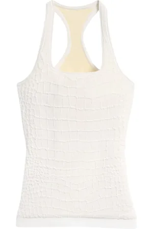 Jacquemus Tops, Dames, Wit, L, Witte Tanktop Scala