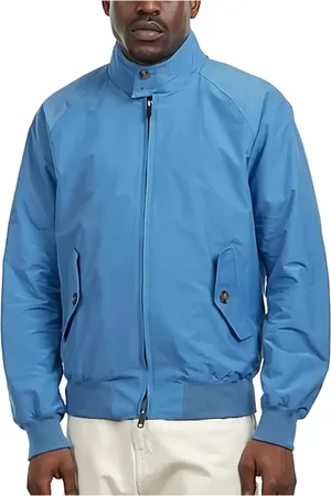 Baracuta Jassen, Heren, Blauw, M, Katoen, Iconische Harrington-jas in katoenmix
