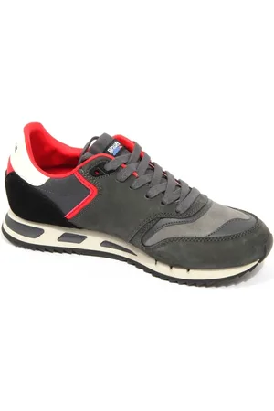 Blauer Schoenen, Heren, Grijs, 41 EU, Grijze Leren/Stoffen Schoenen