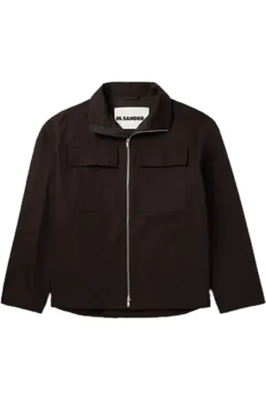 Jil Sander Jassen, Heren, Bruin, M, Katoen, Stijlvolle jas voor mannen en vrouwen