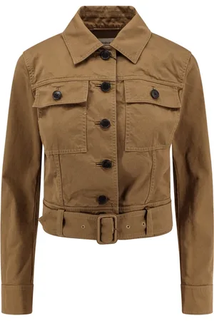 Saint Laurent Jassen, Dames, , M, Katoen, Jassen met Riem en Knopen