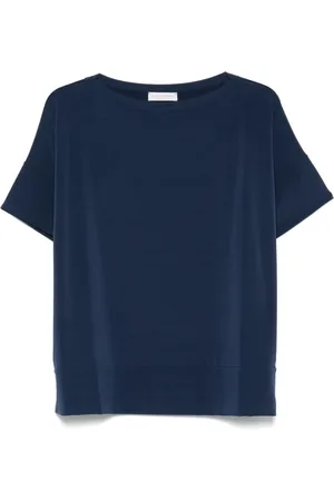 LE TRICOT PERUGIA Tops, Dames, Blauw, L, Blauwe T-shirts en Polos