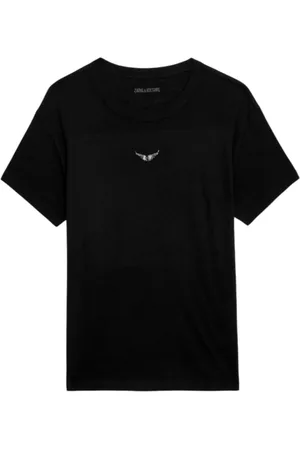 Zadig & Voltaire Tops, Dames, Zwart, M, Zwarte T-shirts en Polos