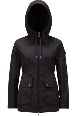 Moncler Mantels, Dames, Zwart, L, Korte Parka Jas