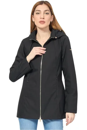 YES ZEE BY ESSENZA Jassen, Dames, Zwart, XL, Polyester, Zwarte Hooded Lentejas