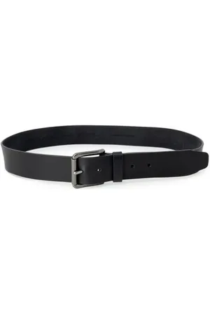 HUGO BOSS Accessoires, Heren, Zwart, 105 CM, Leer, Klassieke leren riemencollectie