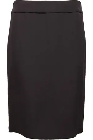Emporio Armani Rokken, Dames, Grijs, S, Donkergrijze zijden rok collectie