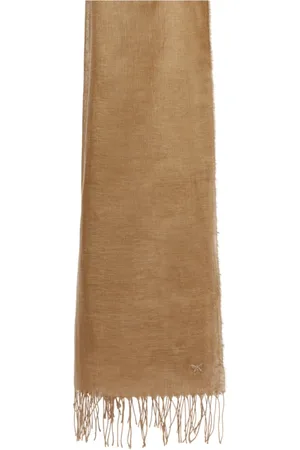 Max Mara Accessoires, Dames, Bruin, ONE Size, Bruine Sjaal Sionbio Stijlvol