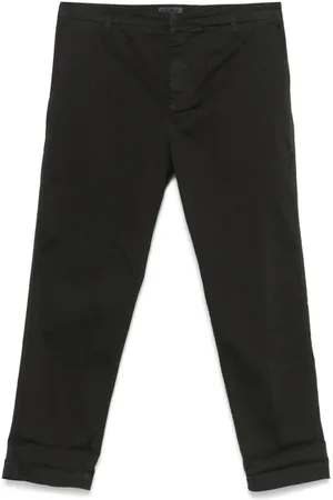 Dondup Broeken, Heren, Zwart, W35, Zwarte Slim Fit Jeans