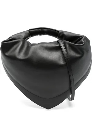 Federico Cina Tassen, Dames, Zwart, ONE Size, Zwarte Top Hand Schoudertas
