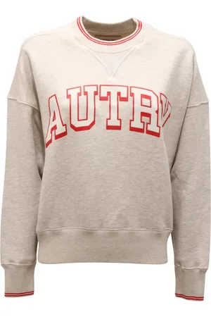 Autry Sweatshirts & Hoodies, Dames, Grijs, L, Melange Sweatshirt Hoofd Dameskleding