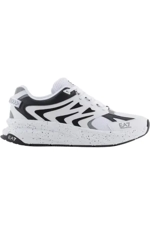 EA7 Schoenen, Heren, Wit, 44 1/2 EU, Witte Sneakers voor Mannen