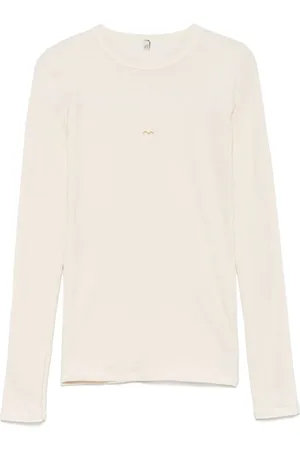 Baserange Tops, Dames, , M, Crew Neck Sweater met Cut-Out Details