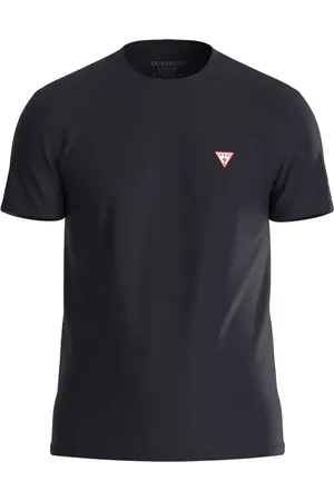 Guess Tops, Heren, Blauw, M, T-shirt met ronde hals CN Core