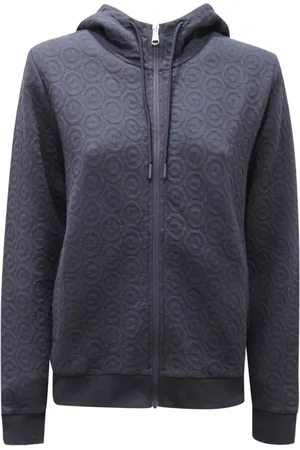 Colmar Sweatshirts & Hoodies, Dames, Blauw, M, Sweatshirt met volledige rits en verbeeldingsprint