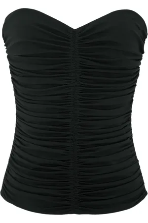 Saint Laurent Tops, Dames, Zwart, S, Zwarte T-shirts en Polos Ritssluiting