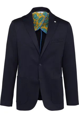Manuel Ritz Jassen, Heren, Blauw, 2Xl, Blauwe Regular Fit Jas