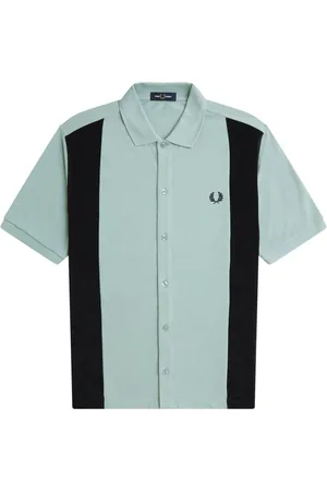 Fred Perry Overhemden, Heren, Blauw, XL, Katoen, Blauwe T-shirts en Polos met Iconisch Borduurwerk