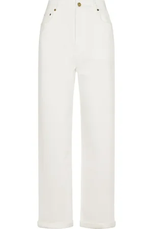 Golden Goose Jeans, Dames, Wit, W28, Denim, Kim Dyed Bull Denim Jeans