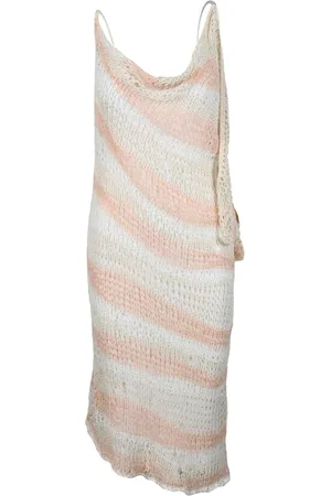 Sportmax Kleedjes, Dames, Veelkleurig, S, Katoen, Gebreide Luciana Jurk 100% Katoen Onderjurk