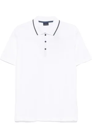 Paul & Shark Tops, Heren, Wit, L, Witte Trui met Banddetail