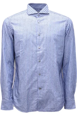 BAGUTTA Overhemden, Heren, Blauw, L, Slim Fit Sienab Overhemd