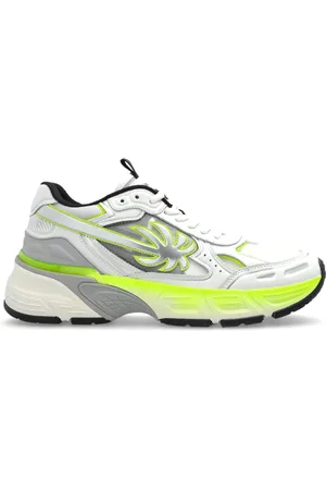 Palm Angels Schoenen, Heren, Groen, 40 EU, Leer, Sportschoenen Pa 4 Fluo