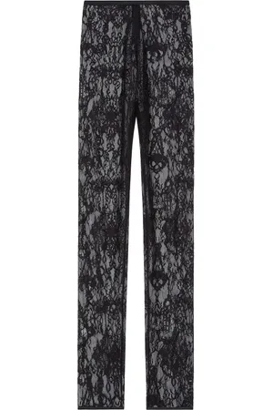 Givenchy Broeken, Dames, Zwart, S, Zwarte elastische taillebroek