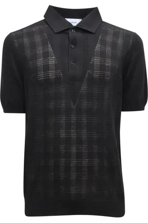 LARDINI Tops, Heren, Zwart, L, Geperforeerd Italiaans Stijl Model