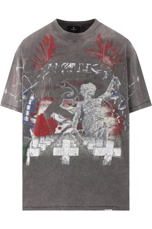 Represent Tops, Heren, Grijs, M, Katoen, Metallica Master Of Puppets Grijze T-shirt