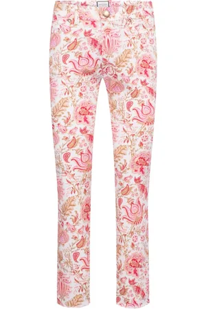 SEDUCTIVE Broeken, Dames, Veelkleurig, S, Paisley Flower Crop Top