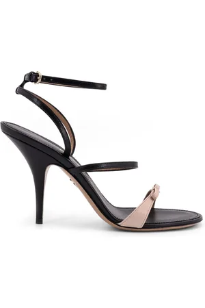 Salvatore Ferragamo Schoenen, Dames, Zwart, 36 1/2 EU, Leer, Zwarte sandalen met iconische strik