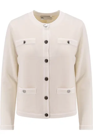 Tory Burch Truien, Dames, , S, Wol, Sweater met Ribbed Trim Zakken