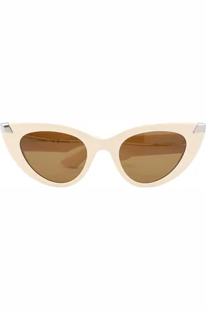 Alexander McQueen Accessoires, Dames, , ONE Size, Cat-eye zonnebril metalen detail
