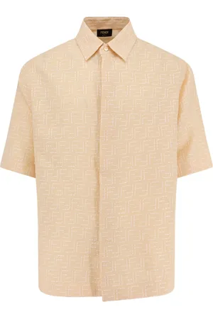 Fendi Overhemden, Heren, , M, Katoen, Witte Klassieke Knopenblouse