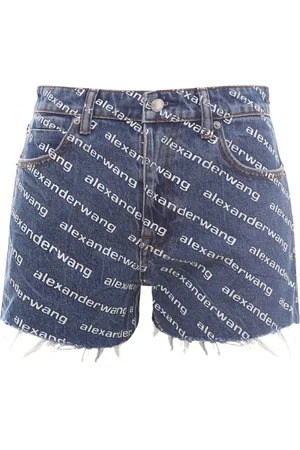 Alexander Wang Korte broeken, Dames, Blauw, W25, Katoen, Shorts