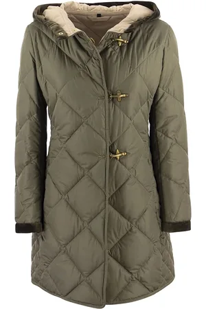FAY Jassen, Dames, Grijs, M, Stijlvolle Winterjas