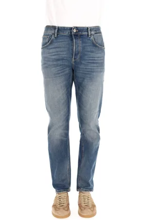 PT Torino Jeans, Heren, Blauw, W31, Denim, Comfort Tapered Fit Denim Jeans