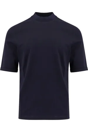 Brunello Cucinelli Tops, Heren, Blauw, M, Katoen, Blauwe T-shirts en Polos