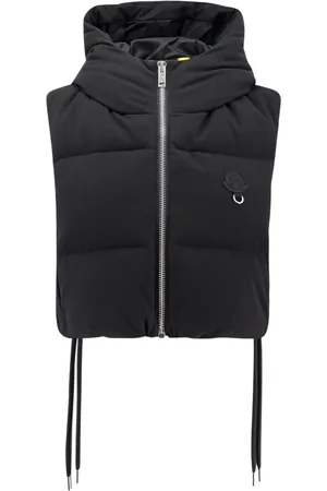 Moncler Jassen, Dames, Zwart, S, Polyester, Zwarte jassen met ritssluiting