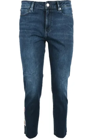 Moschino Jeans, Dames, Blauw, W29, Katoen, Stijlvolle Jeans met Katoenmix