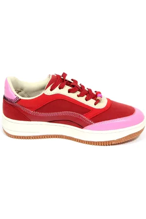 Maliparmi Schoenen, Dames, Rood, 37 EU, Veganistische schoenen in roze/beige stijl