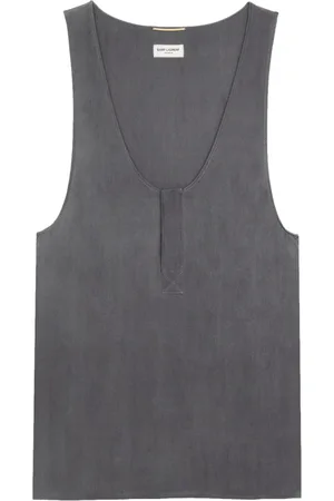 Saint Laurent Tops, Dames, Zwart, S, Zijden Zwarte T-shirts en Polos