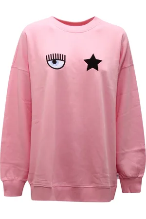 Chiara Ferragni Sweatshirts & Hoodies, Dames, Roze, S, Eyestar Sweatshirt met Fleece Voering