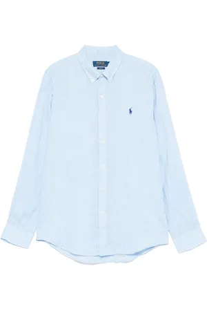 Ralph Lauren Korte broeken, Heren, Blauw, M, Blauwe Kantoor Sportshirt