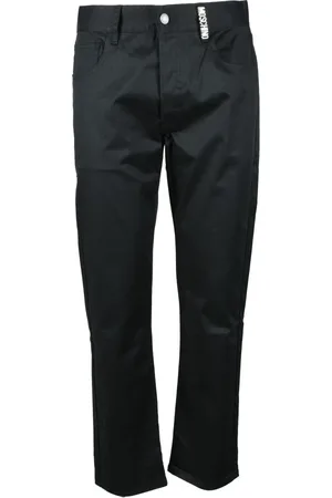 Moschino Broeken, Heren, Zwart, S, Katoen, Broek